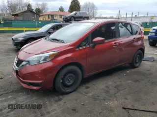 2017 Nissan Note S Plus with VIN 3N1CE2CP1HL374797, listed as a Copart auction lot 50430985 with 114,742 mi miles and Salvage title. Bid and sale history available at DreamBid. Image 1.