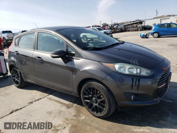 2017 Ford Fiesta SE with VIN 3FADP4EJ0HM168256, listed as a Copart auction lot 45246255 with 97,535 mi miles and Salvage Title. Bid and sale history available at DreamBid. Image 4.