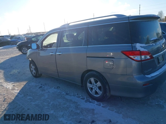2012 Nissan Quest S z VIN JN8AE2KPXC9049853, wystawiony jako IAAI lot #41377051 z przebiegiem 114 808 mil mil oraz . Historia ofert i sprzedaży dostępna na DreamBid. Obrazek 3.