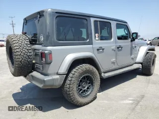 2021 Jeep Wrangler Unlimited Sahara with VIN 1C4HJXEN3MW592171, listed as a Copart auction lot 62216705 with 85,257 mi miles and Salvage title. Bid and sale history available at DreamBid. Image 3.