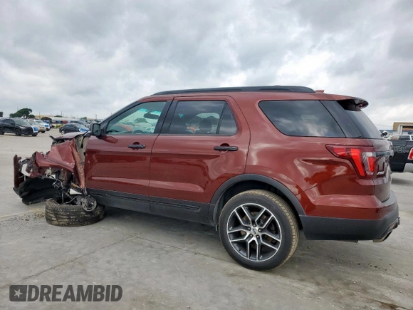 2016 Ford Explorer Sport with VIN 1FM5K8GT6GGC73343, listed as a Copart auction lot 54788645 with 103,097 mi miles and Salvage Title. Bid and sale history available at DreamBid. Image 2.