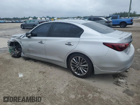 2019 Infiniti Q50 3.0t Signature Edition with VIN JN1EV7AP1KM543075, listed as a Copart auction lot 88492705 with 73,103 mi miles and Non Repairable. Bid and sale history available at carsss.com. Image 2.