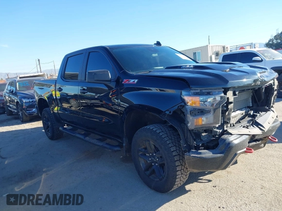 2024 Chevrolet Silverado 1500 Custom Trail Boss with VIN 3GCUDCE84RG129664, listed as a IAAI auction lot 41652172 with 35,644 mi miles. Bid and sale history available at carsss.com. Image 14.