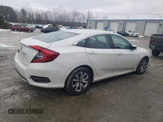 2019 Honda Civic LX with VIN 2HGFC2F66KH531972, listed as a Copart auction lot 44960175 with 50,962 mi miles and Salvage Title. Bid and sale history available at DreamBid. Image 3.