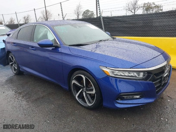 2018 Honda Accord Sedan Sport 1.5T with VIN 1HGCV1F36JA074736, listed as a IAAI auction lot 41784715 with 125,964 mi miles. Bid and sale history available at carsss.com. Image 1.