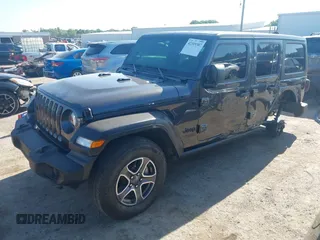 2021 Jeep Wrangler Unlimited Sport S with VIN 1C4HJXDG3MW801301, listed as a IAAI auction lot 42319387 with Not provided miles and . Bid and sale history available at DreamBid. Image 17.
