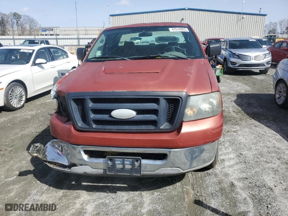 2007 Ford F-150 XL with VIN 1FTRF12267KC36631, listed as a Copart auction lot 47516805 with 279,337 mi miles and Salvage Title. Bid and sale history available at carsss.com. Image 5.