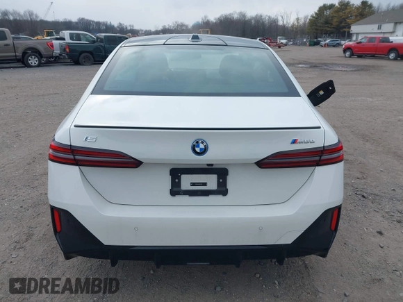 2024 BMW i5 M60 with VIN WBY43FK07RCP53740, listed as a IAAI auction lot 41639714 with 1,819 mi miles and . Bid and sale history available at DreamBid. Image 16.