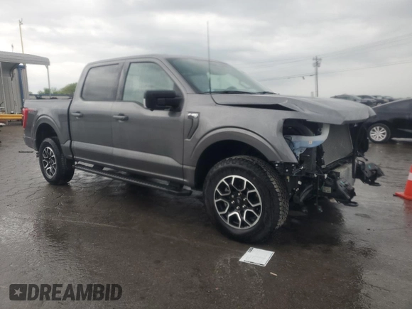 2023 Ford F-150 XL with VIN 1FTFW1E86PKD28258, listed as a Copart auction lot 53898445 with 20,126 mi miles and Salvage Title. Bid and sale history available at carsss.com. Image 4.