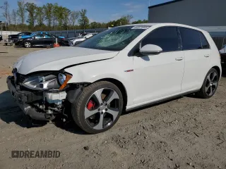 2017 Volkswagen Golf GTI S with VIN 3VW5T7AU5HM001853, listed as a Copart auction lot 48557454 with 84,868 mi miles and Salvage Title. Bid and sale history available at carsss.com. Image 1.
