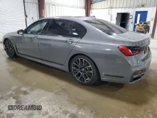 2021 BMW 7 Series 750i xDrive with VIN WBA7U2C0XMCF73616, listed as a Copart auction lot 62939935 with 57,052 mi miles and Salvage title. Bid and sale history available at DreamBid. Image 2.