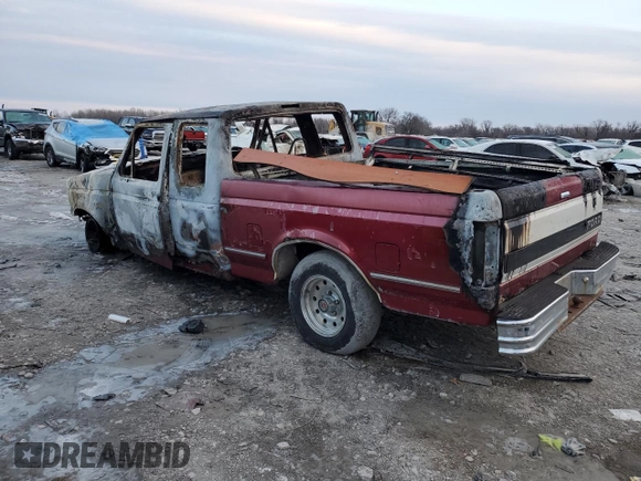 1995 Ford F-150 with VIN 1FTEX15HXSKA55486, listed as a Copart auction lot 41865655 with 0 mi miles and Salvage Title. Bid and sale history available at carsss.com. Image 2.
