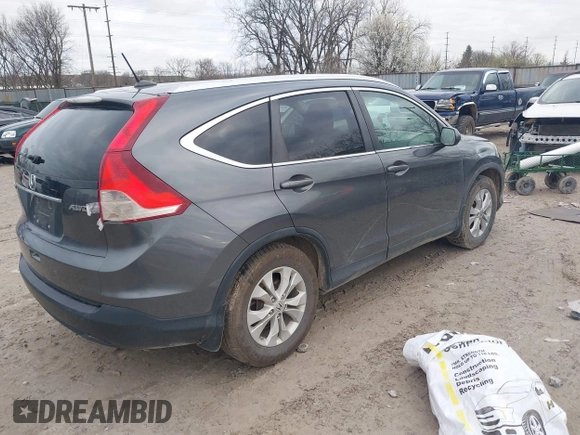 2013 Honda CR-V EX-L with VIN 2HKRM4H79DH664018, listed as a IAAI auction lot 41907086 with 196,150 mi miles. Bid and sale history available at carsss.com. Image 4.