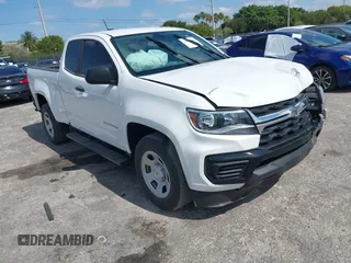 2021 Chevrolet Colorado 2WD Work Truck z VIN 1GCHSBEA0M1292100, wystawiony jako IAAI lot #42113464 z przebiegiem 88 281 mil mil oraz . Historia ofert i sprzedaży dostępna na DreamBid. Obrazek 1.