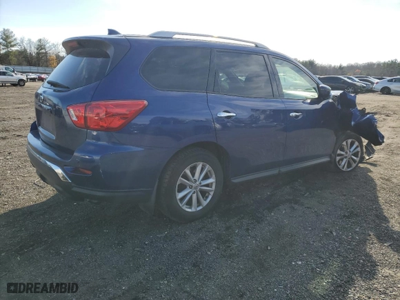 2019 Nissan Pathfinder S with VIN 5N1DR2MN5KC582750, listed as a Copart auction lot 82484944 with 114224 miles and Salvage Title. Bid and sale history available at carsss.com. Image 3.