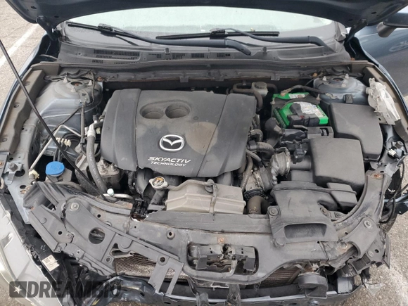2014 Mazda 3 i Grand Touring with VIN JM1BM1W77E1172938, listed as a Copart auction lot 53194585 with 106,654 mi miles and Salvage Title. Bid and sale history available at DreamBid. Image 12.
