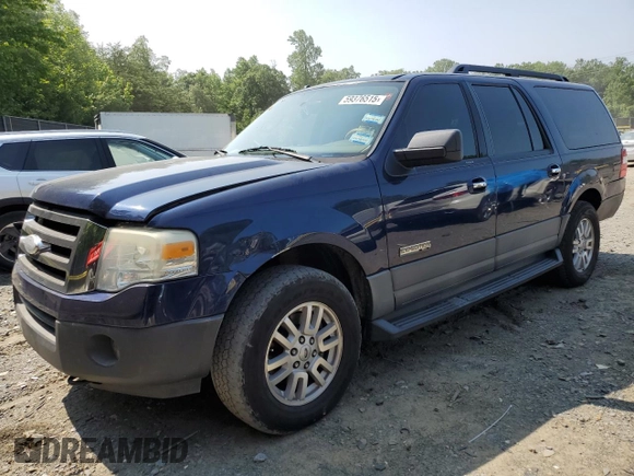 2007 Ford Expedition Max XLT with VIN 1FMFK16527LA33857, listed as a Copart auction lot 59376515 with 262,960 mi miles and Salvage title. Bid and sale history available at DreamBid. Image 1.