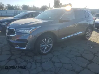2019 Acura RDX w/Technology Pkg with VIN 5J8TC2H57KL039090, listed as a Copart auction lot 44171895 with 44,142 mi miles and Salvage Title. Bid and sale history available at carsss.com. Image 1.