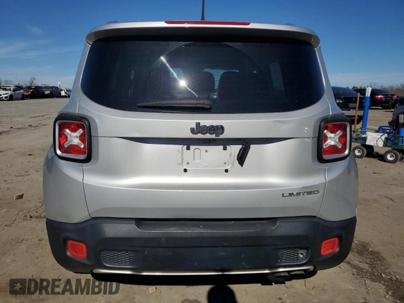 2016 Jeep Renegade Limited with VIN ZACCJADT6GPD12736, listed as a Copart auction lot 46656045 with 179,248 mi miles and Salvage Title. Bid and sale history available at DreamBid. Image 6.