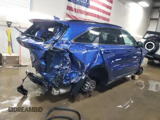 2023 Kia Sorento X-Line SX Prestige with VIN 5XYRKDLF3PG207723, listed as a Copart auction lot 86597444 with 14,545 mi miles and Salvage Title. Bid and sale history available at DreamBid. Image 3.