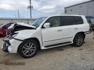2015 Lexus LX 570 with VIN JTJHY7AX0F4172415, listed as a Copart auction lot 52651665 with 167,848 mi miles and Salvage Title. Bid and sale history available at DreamBid. Image 1.