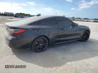2021 BMW 4 Series 430i with VIN WBA53AP05MCG80393, listed as a Copart auction lot 84918394 with 61,614 mi miles and Salvage Title. Bid and sale history available at DreamBid. Image 3.
