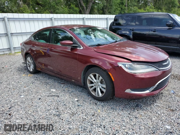 2015 Chrysler 200 Limited with VIN 1C3CCCAB2FN583628, listed as a Copart auction lot 60996045 with 96,606 mi miles and Salvage title. Bid and sale history available at DreamBid. Image 4.