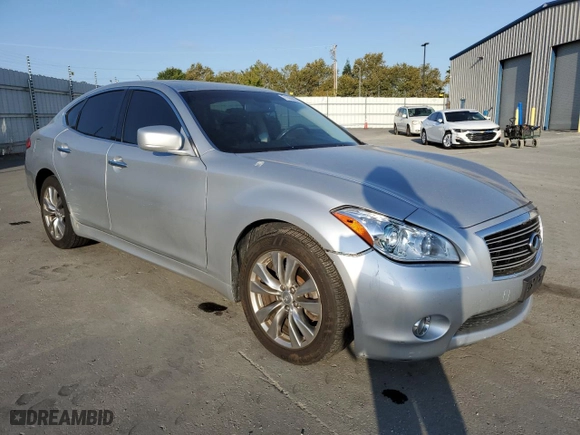 2012 Infiniti M37 with VIN JN1BY1AP9CM336121, listed as a Copart auction lot 71656374 with 125,497 mi miles and Salvage Title. Bid and sale history available at carsss.com. Image 4.