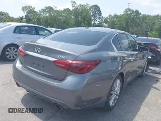 2020 Infiniti Q50 Pure with VIN JN1EV7APXLM208317, listed as a IAAI auction lot 39446112 with 34,846 mi miles and . Bid and sale history available at carsss.com. Image 4.
