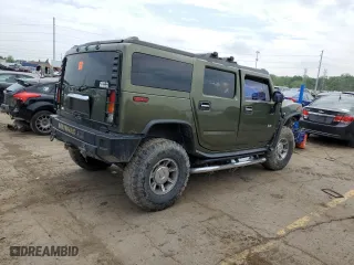 2003 Hummer H2 with VIN 5GRGN23U93H122807, listed as a Copart auction lot 54326474 with 161,945 mi miles and Salvage Title. Bid and sale history available at carsss.com. Image 3.