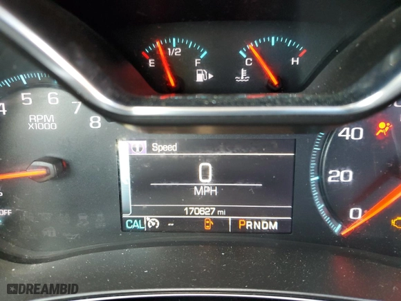 2015 Chevrolet Impala LT with VIN 1G1115SLXFU135843, listed as a Copart auction lot 44632333 with 170,627 mi miles and Salvage Title. Bid and sale history available at carsss.com. Image 9.
