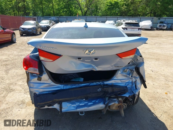 2012 Hyundai Elantra Limited with VIN KMHDH4AEXCU278876, listed as a IAAI auction lot 42007103 with 158,441 mi miles. Bid and sale history available at carsss.com. Image 6.