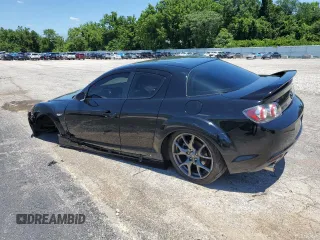 2009 Mazda RX-8 Sport with VIN JM1FE174190403105, listed as a Copart auction lot 60619384 with 49,644 mi miles and Salvage Title. Bid and sale history available at carsss.com. Image 2.