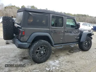2019 Jeep Wrangler Unlimited Sport with VIN 1C4HJXDG0KW540190, listed as a Copart auction lot 42140675 with 66,470 mi miles and Salvage title. Bid and sale history available at DreamBid. Image 3.