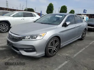 2016 Honda Accord Sport with VIN 1HGCR2F54GA066459, listed as a Copart auction lot 62419695 with 147,552 mi miles and Salvage title. Bid and sale history available at DreamBid. Image 1.