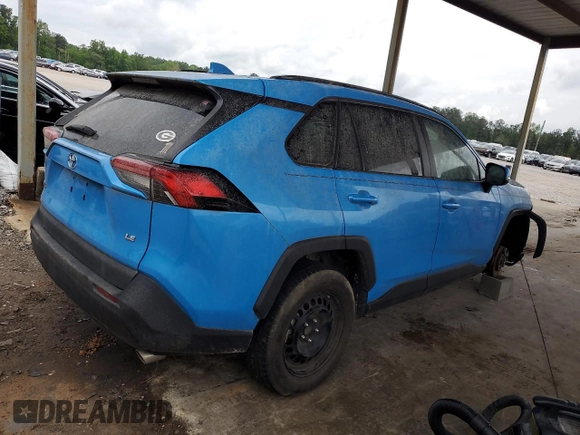 2020 Toyota RAV4 LE with VIN 2T3K1RFV9LW095865, listed as a Copart auction lot 54008935 with 54,641 mi miles and Clean Title. Bid and sale history available at carsss.com. Image 3.
