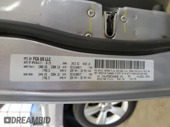 2015 Jeep Patriot Latitude with VIN 1C4NJPFB6FD430038, listed as a Copart auction lot 49212445 with 78,934 mi miles and Salvage Title. Bid and sale history available at DreamBid. Image 13.