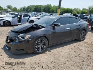 2017 Nissan Maxima S with VIN 1N4AA6AP8HC422128, listed as a Copart auction lot 60524775 with 99,804 mi miles and Salvage title. Bid and sale history available at DreamBid. Image 1.