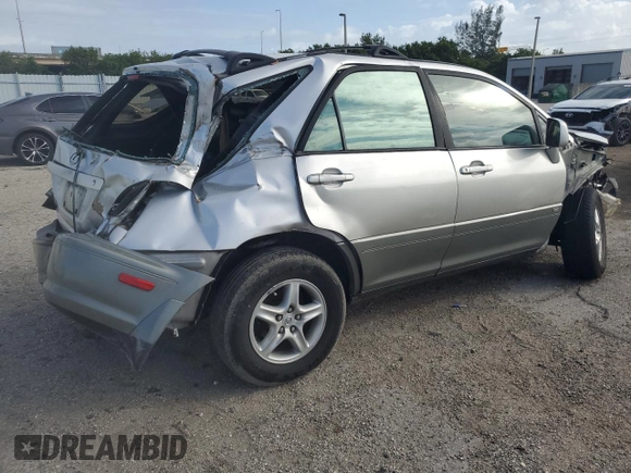 2002 Lexus RX 300 with VIN JTJGF10U820146720, listed as a Copart auction lot 75723734 with 183,683 mi miles and Salvage Title. Bid and sale history available at carsss.com. Image 3.