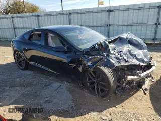 2021 Tesla Model S Long Range with VIN 5YJSA1E51MF439988, listed as a Copart auction lot 78455674 with Not provided miles and Salvage title. Bid and sale history available at DreamBid. Image 4.