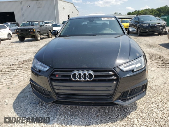 2018 Audi S4 Prestige with VIN WAUC4AF43JA142305, listed as a Copart auction lot 65194924 with 69,485 mi miles and Non Repairable. Bid and sale history available at carsss.com. Image 5.