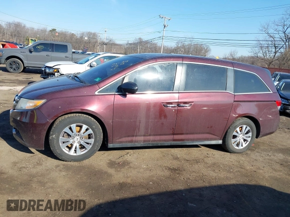 2014 Honda Odyssey EX-L with VIN 5FNRL5H60EB009083, listed as a IAAI auction lot 41633419 with 219,930 mi miles and . Bid and sale history available at carsss.com. Image 14.