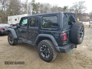 2024 Jeep Wrangler Rubicon X z VIN 1C4RJXR65RW143217, wystawiony jako Copart lot #49298355 z przebiegiem 21 819 mil mil oraz Szkoda całkowita • Salvage title. Historia ofert i sprzedaży dostępna na DreamBid. Obrazek 2.