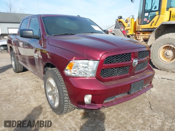 2017 Ram 1500 Express z VIN 3C6RR7KTXHG714195, wystawiony jako IAAI lot #41793414 z przebiegiem Nie podano mil oraz . Historia ofert i sprzedaży dostępna na DreamBid. Obrazek 1.