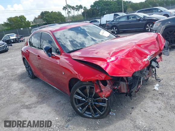 2022 Lexus IS 350 F Sport z VIN JTHGZ1B29N5049764, wystawiony jako IAAI lot #41948176 z przebiegiem 32 264 mil mil oraz . Historia ofert i sprzedaży dostępna na DreamBid. Obrazek 1.