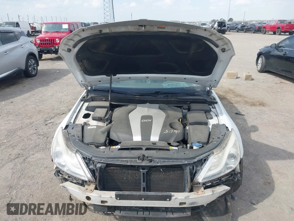 2014 Hyundai Genesis 3.8L z VIN KMHGC4DD4EU265736, wystawiony jako IAAI lot #41893568 z przebiegiem 186 905 mil mil oraz . Historia ofert i sprzedaży dostępna na DreamBid. Obrazek 10.