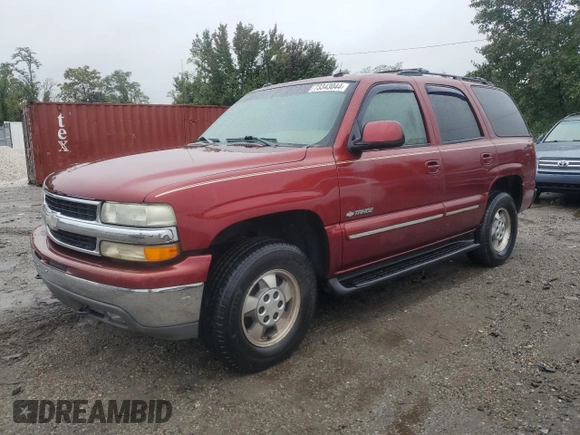 2003 Chevrolet Tahoe LT with VIN 1GNEK13ZX3R146994, listed as a Copart auction lot 73343044 with 179,732 mi miles and Salvage Title. Bid and sale history available at carsss.com. Image 1.