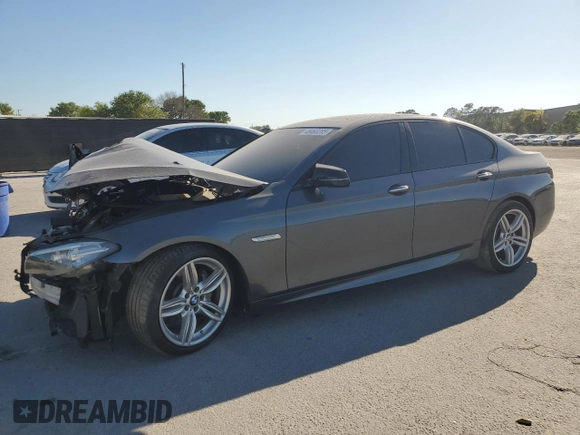 2015 BMW 5 Series 535i with VIN WBA5B1C51FG126555, listed as a Copart auction lot 48463285 with Not Provided miles and Salvage Title. Bid and sale history available at carsss.com. Image 1.