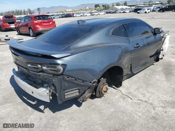2022 Chevrolet Camaro 1SS with VIN 1G1FF1R70N0126745, listed as a Copart auction lot 49113445 with 0 mi miles and Salvage Title. Bid and sale history available at carsss.com. Image 3.
