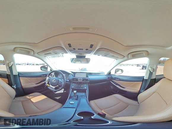 2017 Lexus IS 300 with VIN JTHCM1D27H5022643, listed as a Copart auction lot 61489985 with 59,565 mi miles and Salvage title. Bid and sale history available at DreamBid. Image 14.